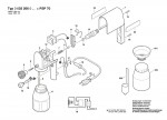 Bosch 0 603 266 003 Psp 70 Spray Gun 220 V / Eu Spare Parts